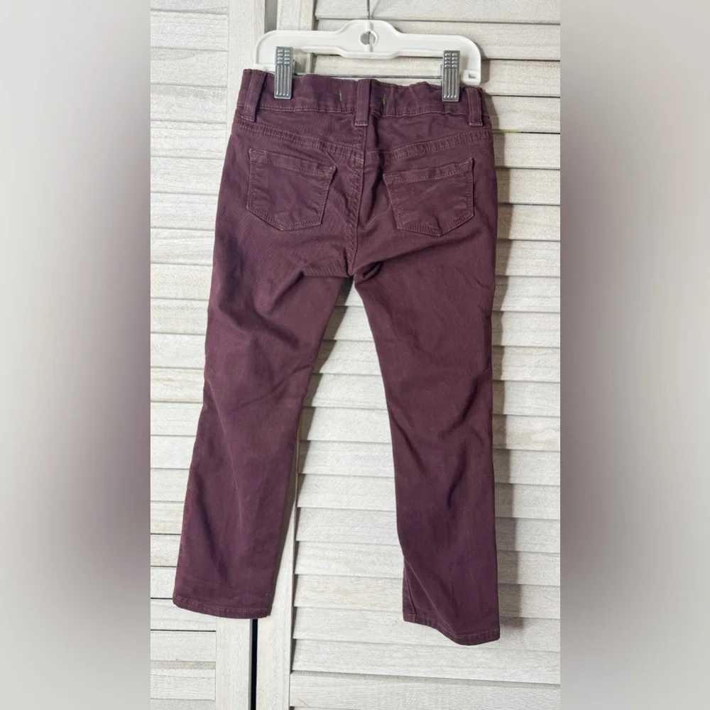 J Brand Baby J Burgundy Skinny Jeans Girls 4T Designer Stretch Denim Trendy